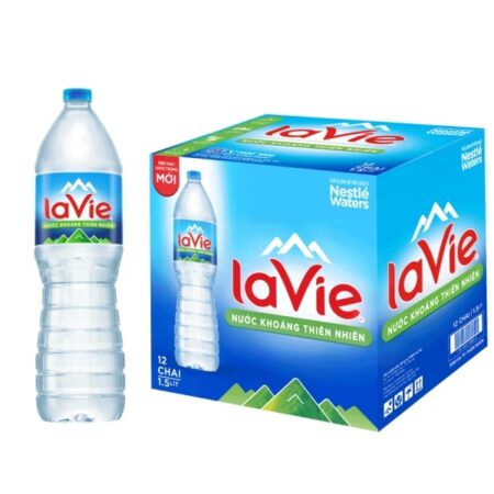 Nước khoáng LaVie chai lớn 1.5L (thùng 12 chai)